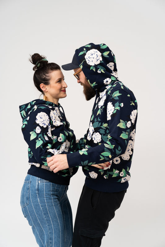 BLUMEN UND INSEKTEN, Kapuzenpullover, 300g Bio-Baumwolle