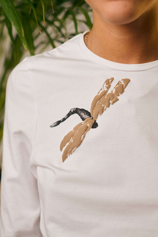 Premium T-Shirt mit 3D-Druck auf Bio-Baumwolle (95 % Bio-Baumwolle und 5 % Elasthan)