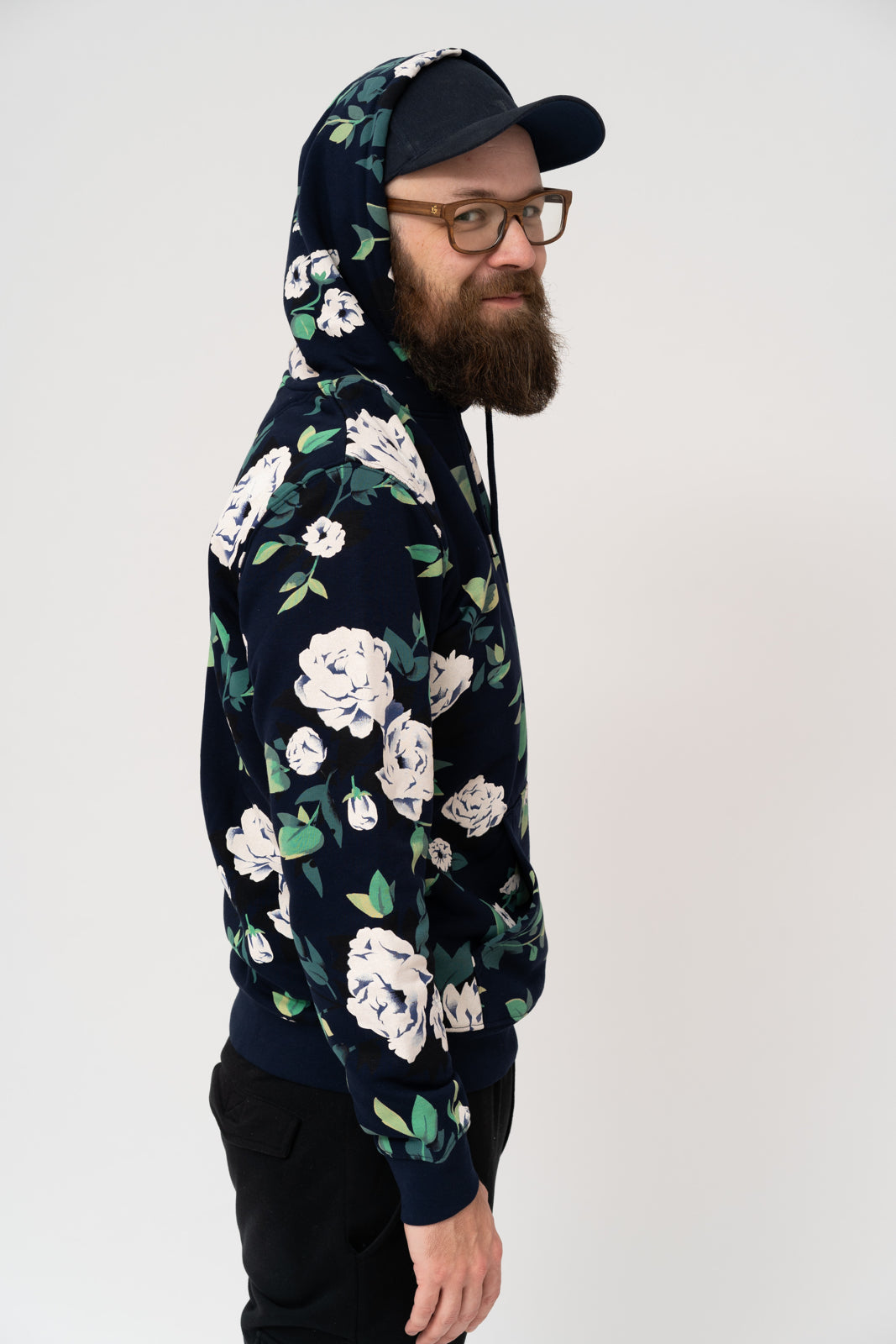 BLUMEN UND INSEKTEN, Kapuzenpullover, 300g Bio-Baumwolle