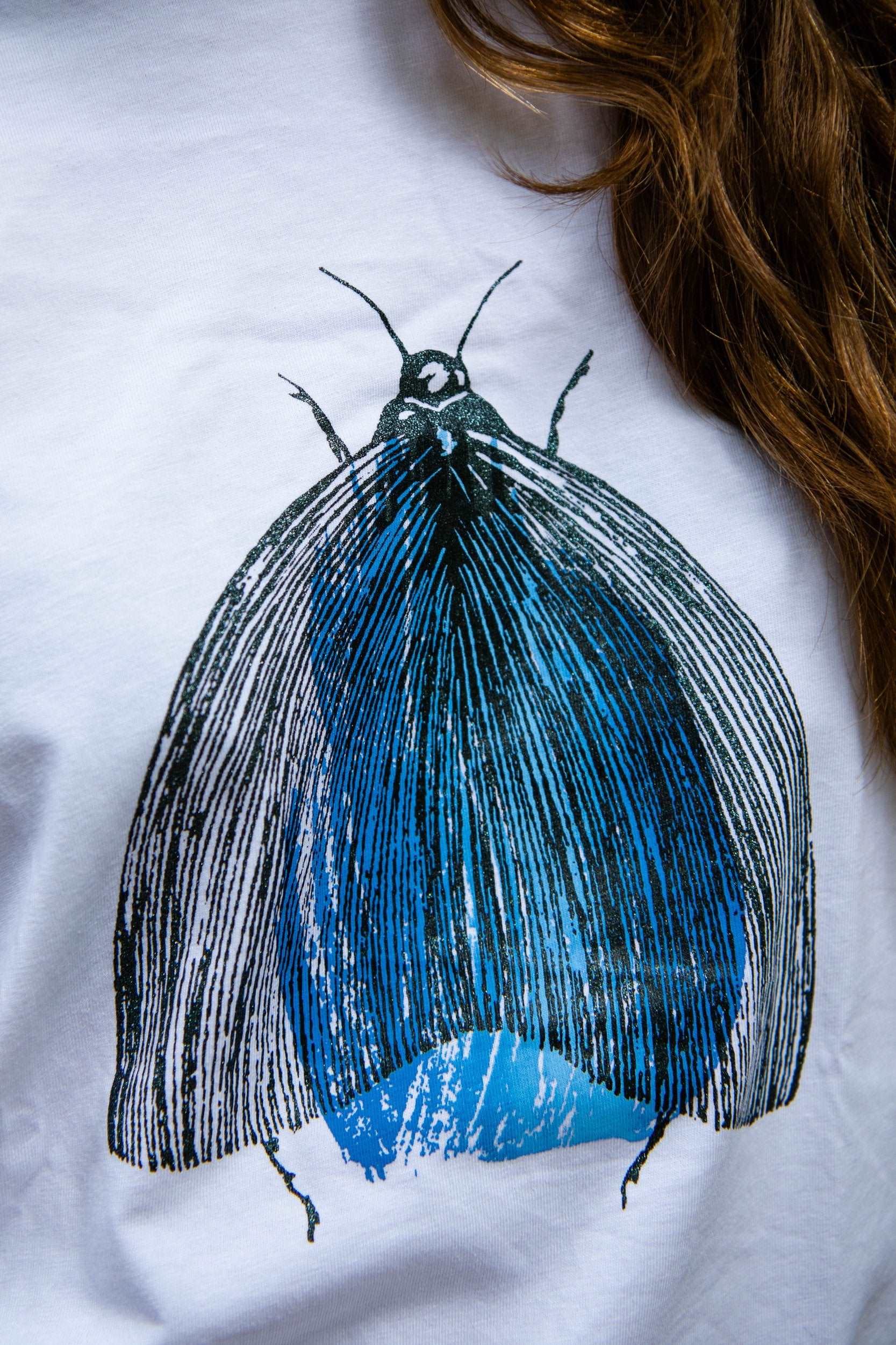 Motte, weißes T-shirt mit Kurz- und Langarm, mit oder ohne Kapuze, Bio-Baumwolle