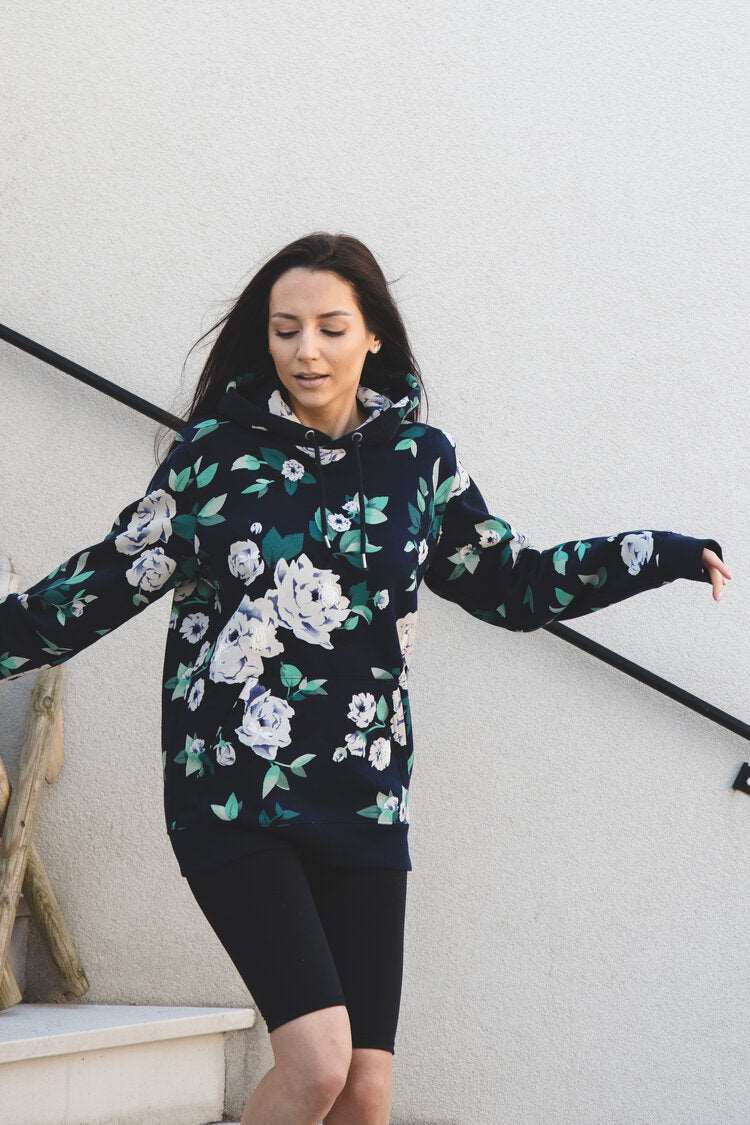 BLUMEN UND INSEKTEN, Kapuzenpullover, 300g Bio-Baumwolle