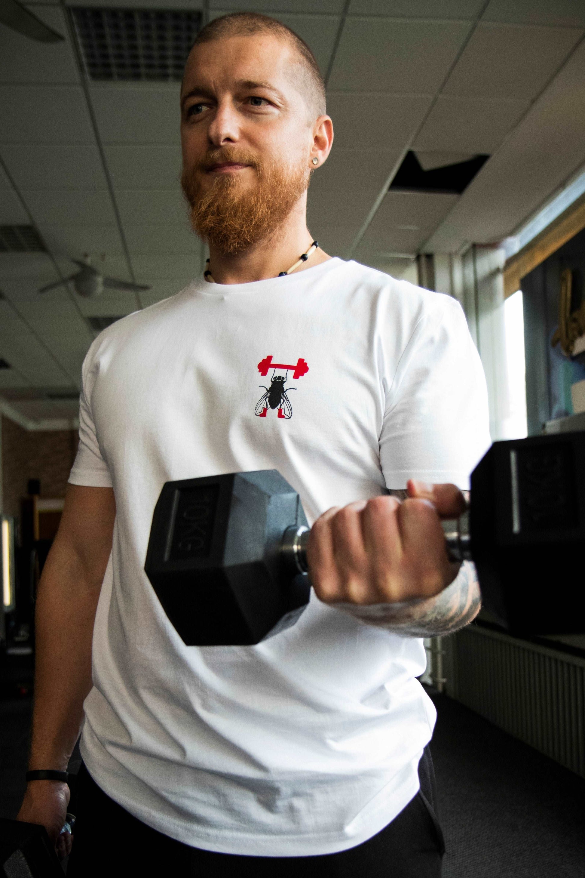 Fitnessfliege – T-Shirt, 100% Bio-Baumwolle