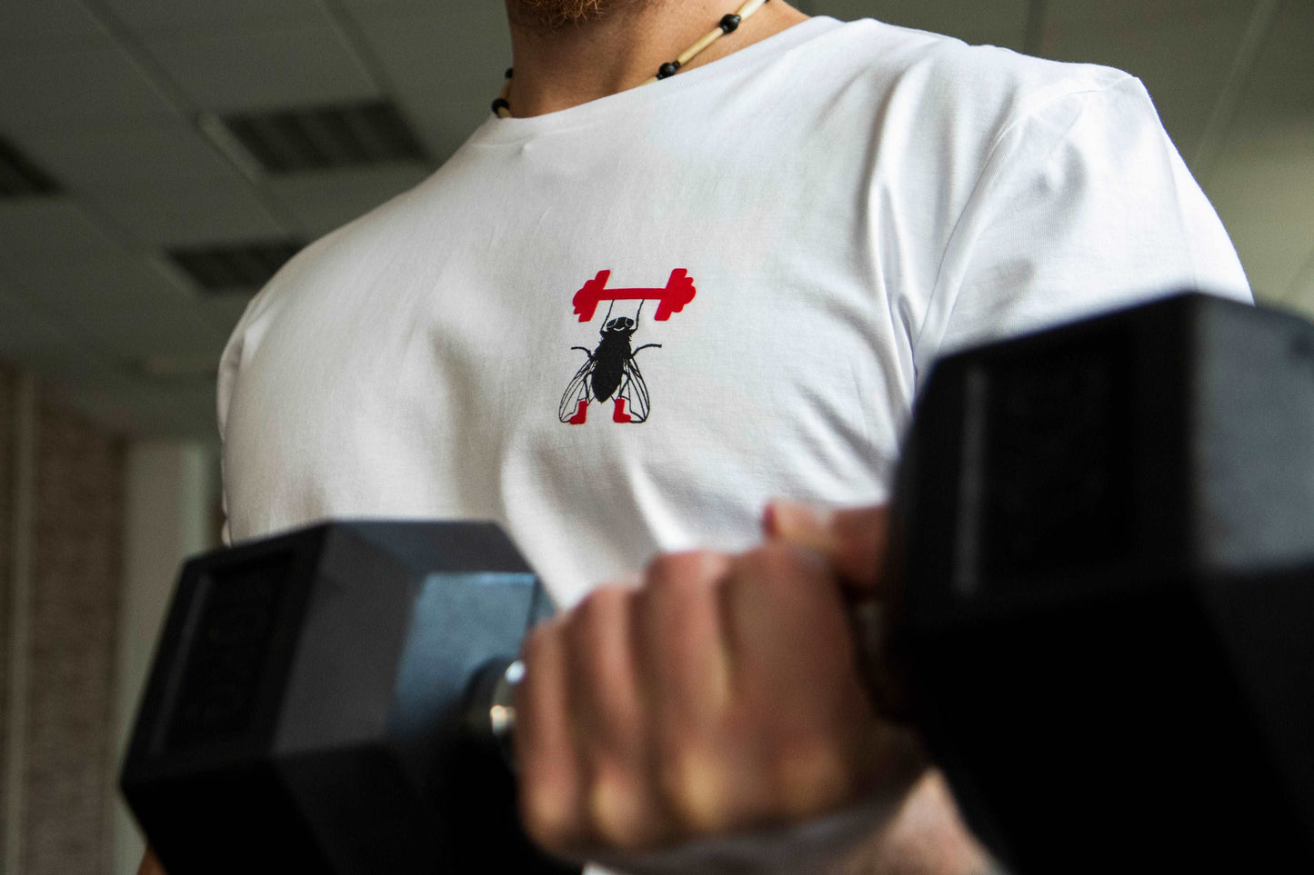 Fitnessfliege – T-Shirt, 100% Bio-Baumwolle
