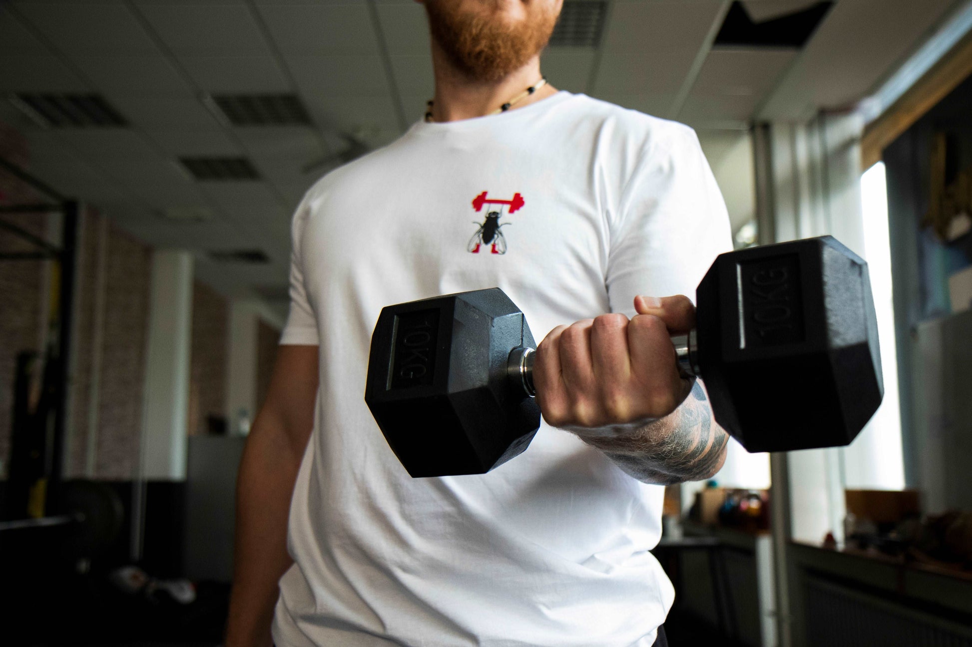Fitnessfliege – T-Shirt, 100% Bio-Baumwolle
