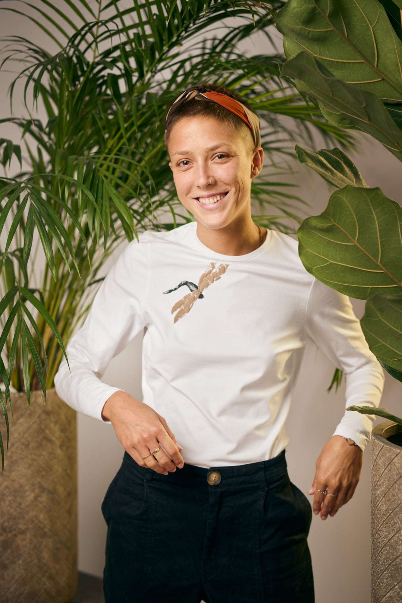 Premium T-Shirt mit 3D-Druck auf Bio-Baumwolle (95 % Bio-Baumwolle und 5 % Elasthan)