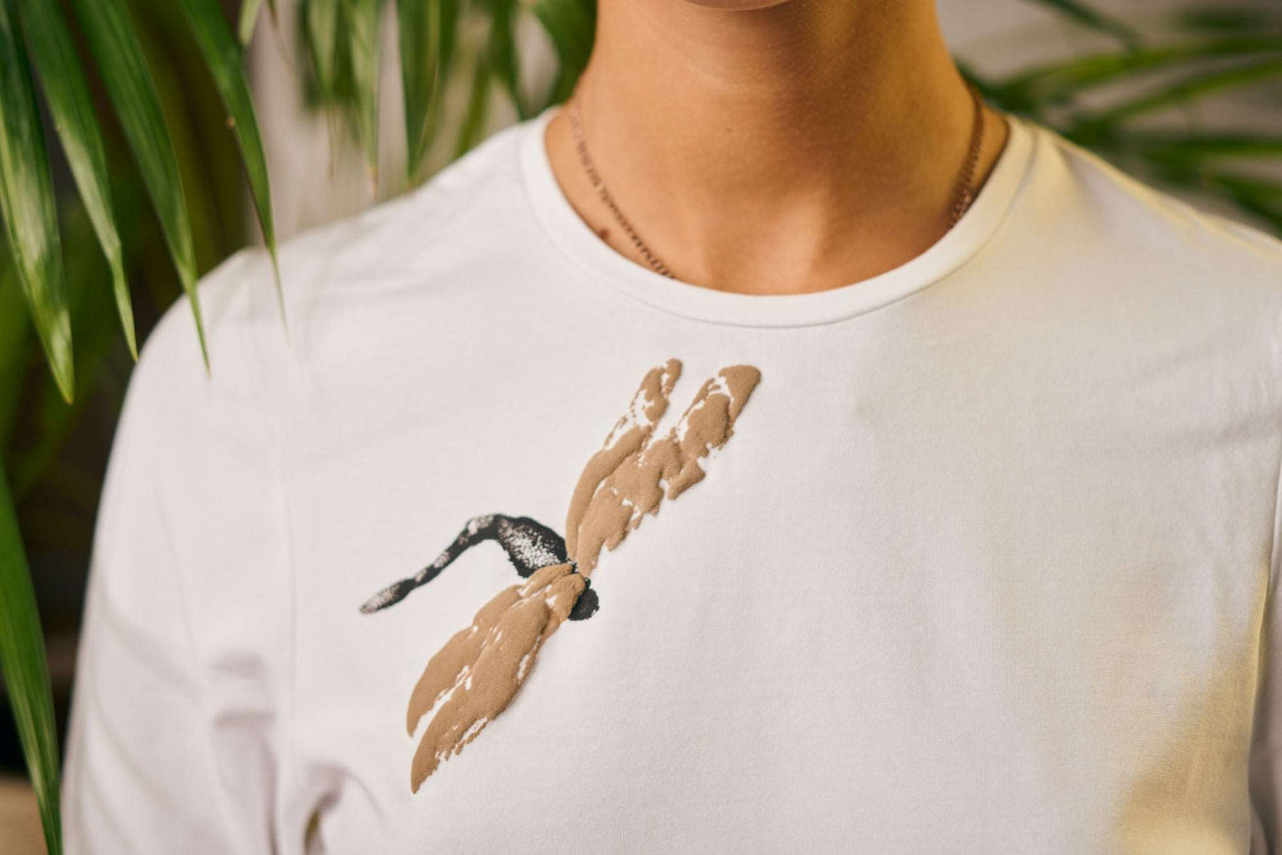 Premium T-Shirt mit 3D-Druck auf Bio-Baumwolle (95 % Bio-Baumwolle und 5 % Elasthan)