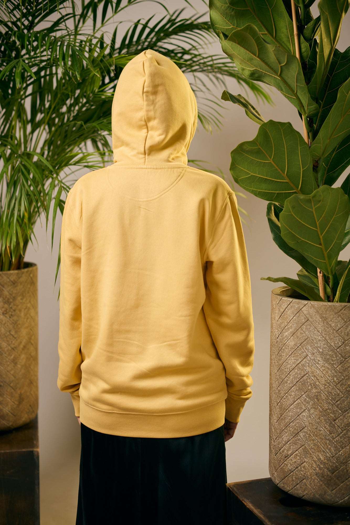 Jojoba Hoodie mit 3D-Handdruck (Bio-Baumwolle)