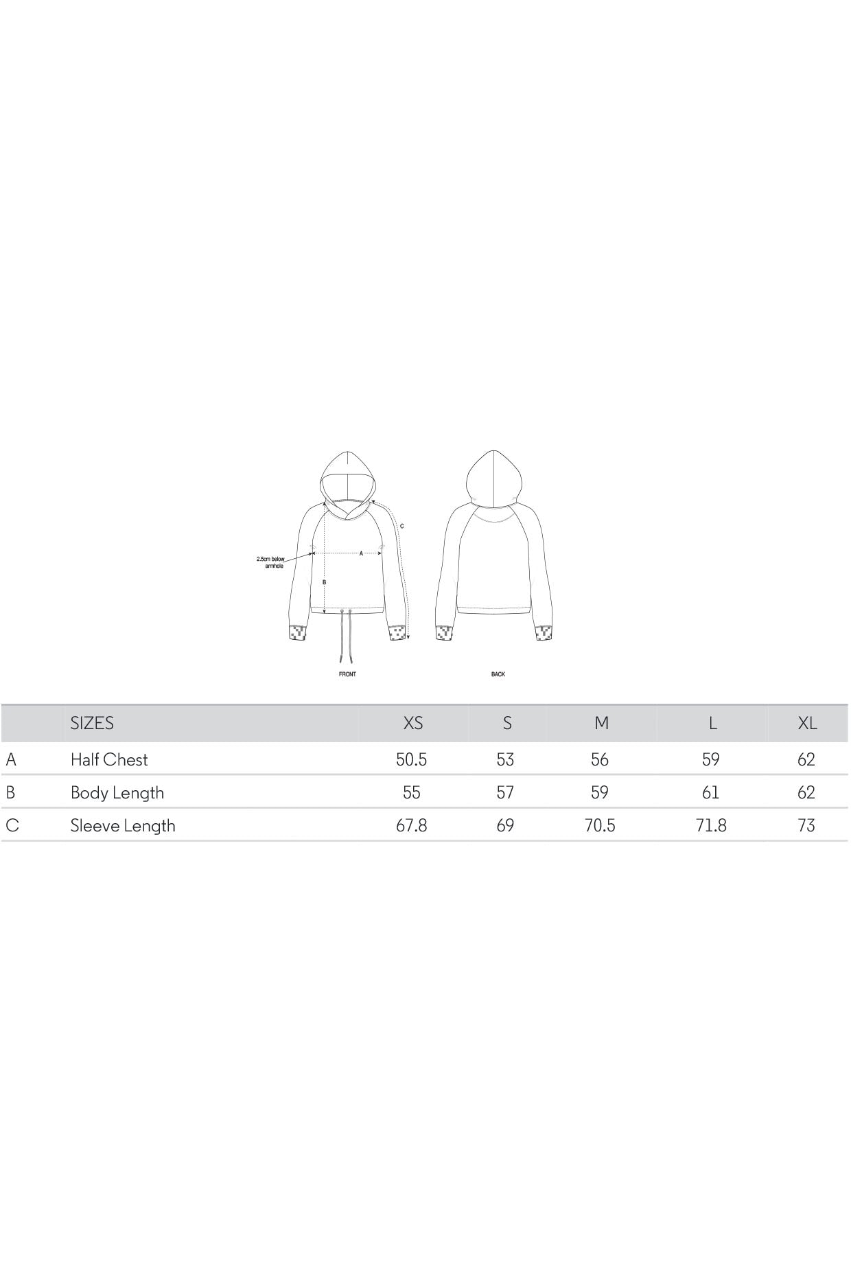 Weißer kurzer Hoodie mit Schleife unten, Bio-Baumwolle