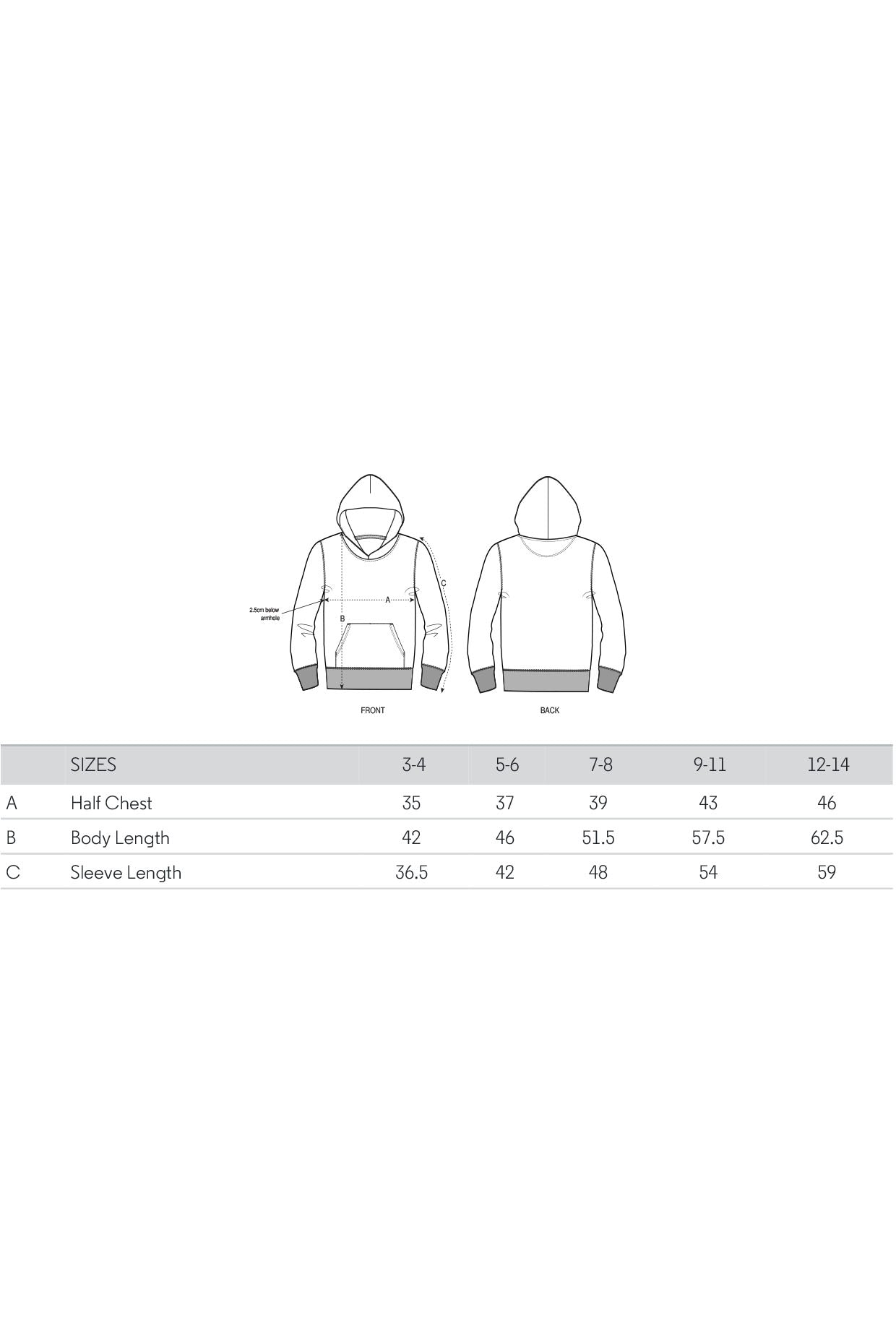 Fallschirmspringer– Zimt-Hoodie mit Frontillustration, Bio-Baumwolle