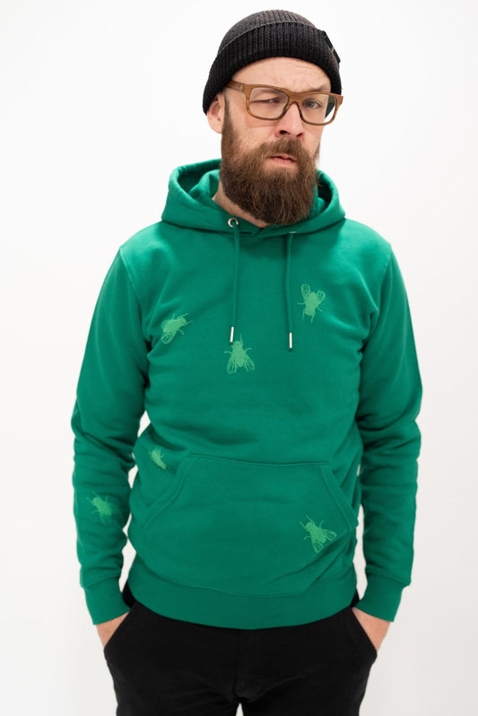 UNISEX Hoodie mit 3D-Fliegen aus Bio-Baumwolle 350 g